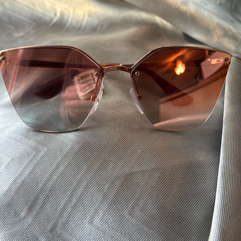Prada Cinema Gradient mirrored Sunglasses
